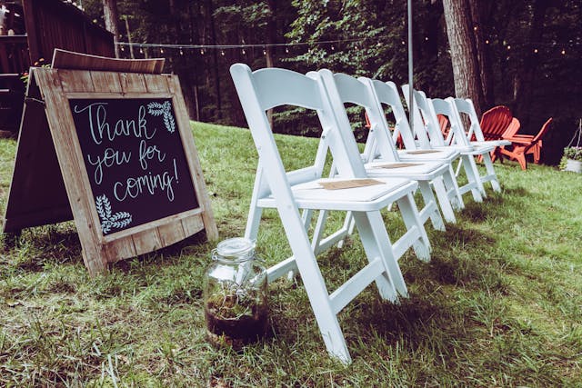 White Folding Chair